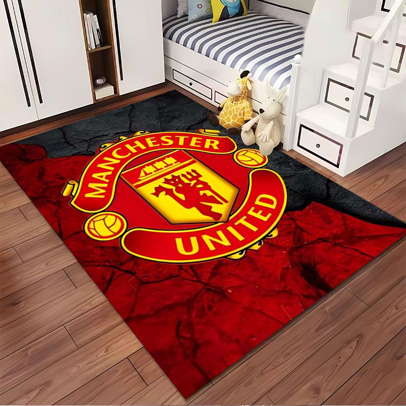 Manchester United Logo Carpet suitable as a non-slip mat for the living room or bedroom sofa