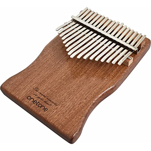 

ONETONE One-Tone Kalimba (Thumb Piano) 17-Key Beginner Set, Solid Mahogany, OTKLS-01/MH (Includes Case, Cloth, Finger Sleeves, Key Stickers, Adjustmen