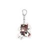55MM Anime Genshin Impact Keychain Hu Tao Key Chain Acrylic Model Plate Christmas Gifts