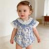 Floral Print Baby Girl Bodysuit: New Summer Princess Romper