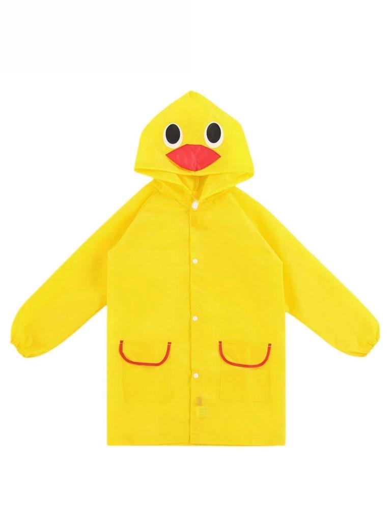 Capa de Chuva com Bolso para Meninos e Meninas, Capa de Chuva com Desenho de Animal, Jaqueta de Chuva Impermeável Estilosa para Crianças, Poncho de Chuva para Bebês e Crianças