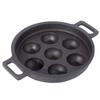 Arth The 7-Pits Pre-Seasoned Cast Iron Paniyaram Pan, 100% Natural and Toxic Free | 7 Pits - 22cms Diameter | NNaturally Non Stick and Long Lasting