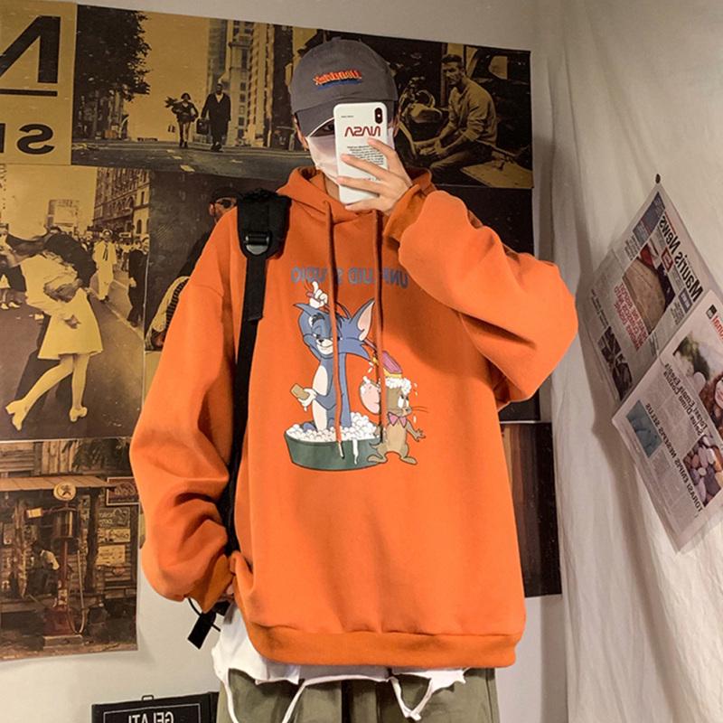 Hombres mujer sudadera sudadera Tom y Jerry dibujos animados impresión de  moda suelta Tops comprar a buen precio — entrega gratuita, reseñas reales  con fotos — Joom
