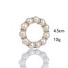 Metal Napkin Ring Pearlescent Dining Table Decor Imitation Pearls Elegant Napkin Buckle For Wedding Decor Home Decoration
