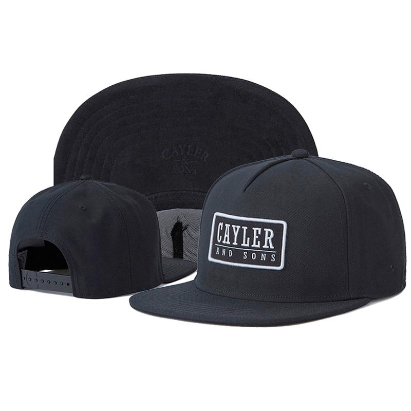 Trendige Cayler And Sons Baseballkappe Modische Klassische Hip Hop Kappe Outdoor Sonnenschutzhut Dekorative Mütze Verstellbare Flachkrempige Kappe black