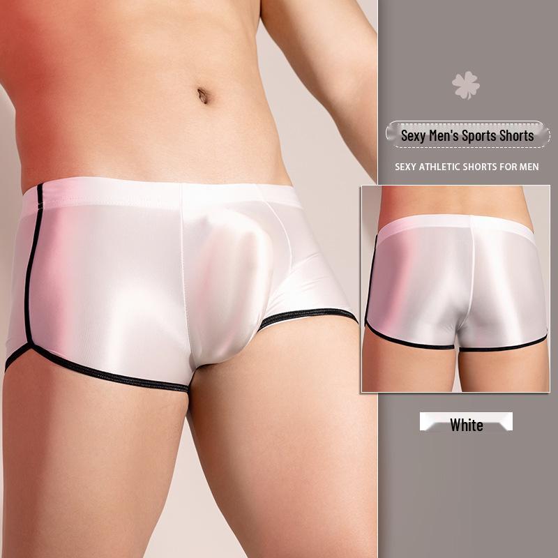 Lust's Temptation Shorts Esportivos Jovens Europeus e Americanos de Alta Elasticidade e Sedosos