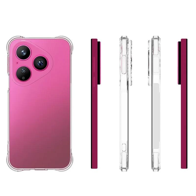 For Huawei Pura 80 Case WANLONFENG WL Series 2.0mm TPU Phone Cover with Tempered Glass Film