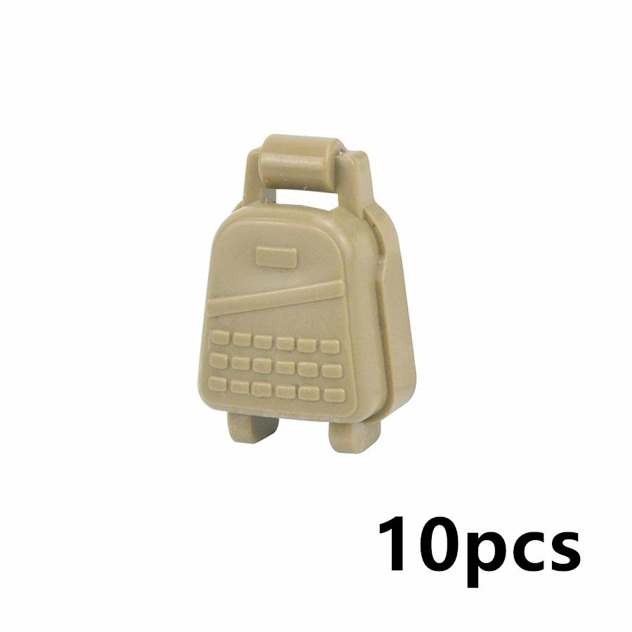 WW2 Militärzubehör Brick City Polizeikräfte Helm Rucksack Schwere Rüstung Weste Baustein Soldatenfiguren Waffe Kinderspielzeug
