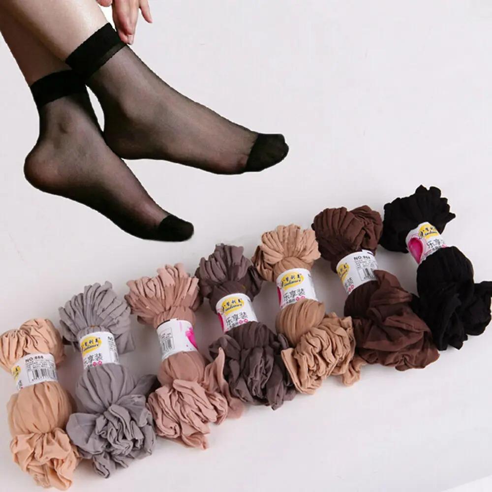 ! Hochwertiges Damen Samt Socken Pack Weiblich Sommer Dünne Seide Transparent Sexy Knöchel Nylon Socken Set