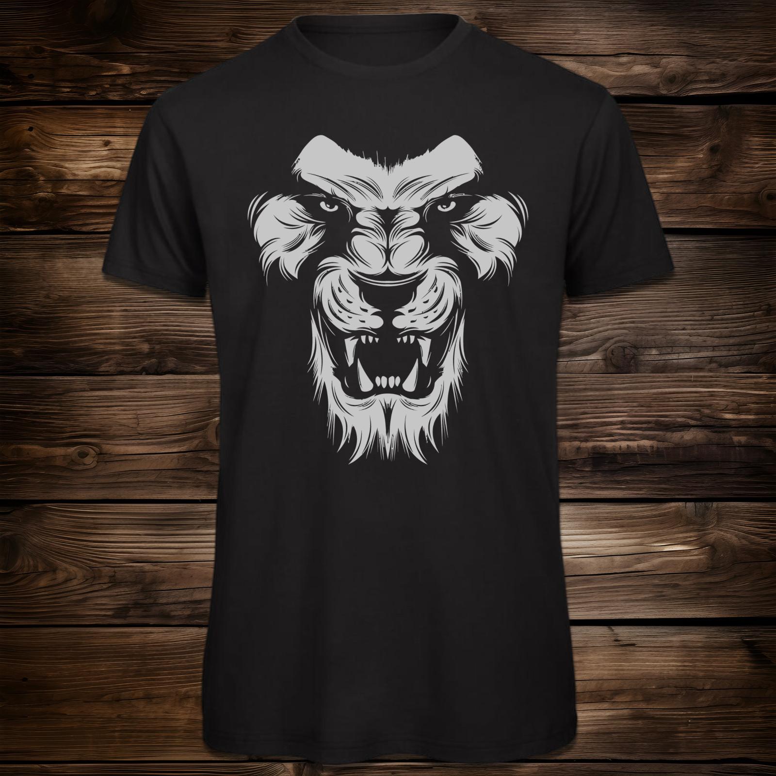 Fierce Lion Roar Artwork - Unique T-Shirt Mens Womens Tees Top | 100% Cotton S