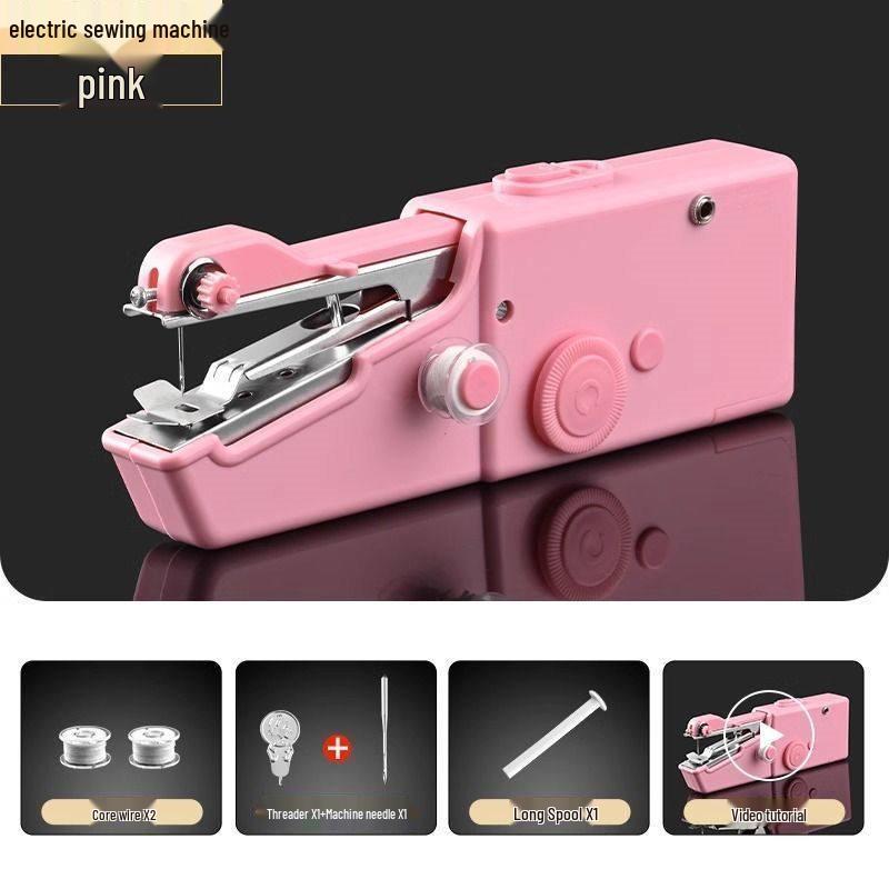 Compact Portable Sewing Machine - Mini Electric Handheld for Household and Quick Repairs