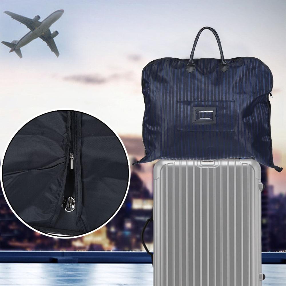 

Black Waterproof Business Suit Bag Oxford Fabric Garment Hanging Clothes Protector Business Travel синій