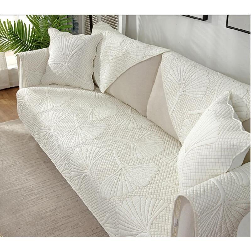 Fashionable And Simple Double-Faced Pure Cotton Sofa Cushion Four All Season universal Anti Slip And Dustproof Sofa Cushion
