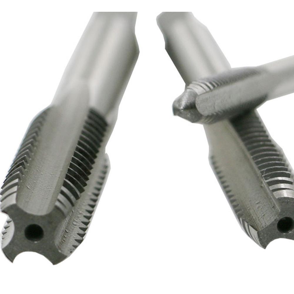 7 Pieces Square Shank Pointed Straight Groove Thread Tapping Internal Thread Tapping Tool Set, HSS Tapping Tool Set M3-M12 Hand