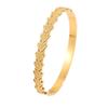 Titanium steel non-fading  European and American high-end open  women's oil-pressed olive leaf stainless steel 
