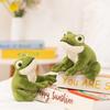 12cm Cartoon Frosch Plüschtiere Simulation Frosch Kuscheltier Kissen Baby Tier Frosch Puppe Kinderspielzeug Jungen Geburtstagsgeschenk Raumdekoration