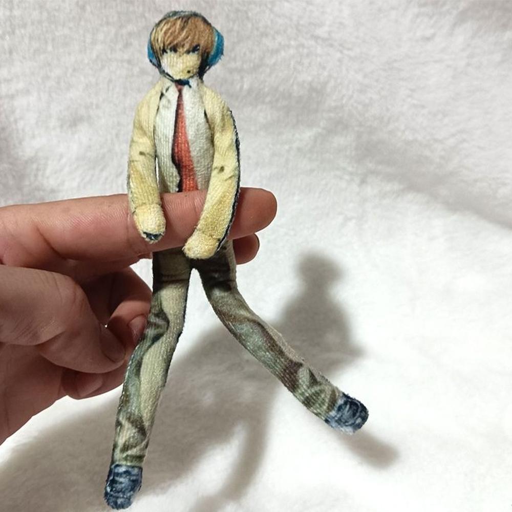 Anime Light Yagami L Plüsch Light Yagami L Plüschtiere Puppe Schlanke Verdrehbare Form Stofftiere Raumdekoration Festivalgeschenk 28cm