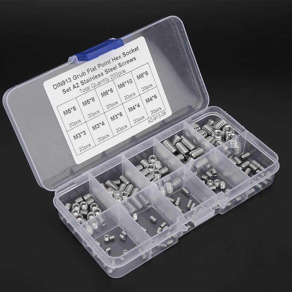 M3/M4/M5/M6/M8 Stainless Steel,Hex Socket Screw Eco‑Friendly for Electronic Products Precise Instrument Screw Set M3/M4/M5/M6/M8 Stainless Steel,Hex Socket Screw Eco‑Friendly for Electronic Products Precise Instrument Screw Set