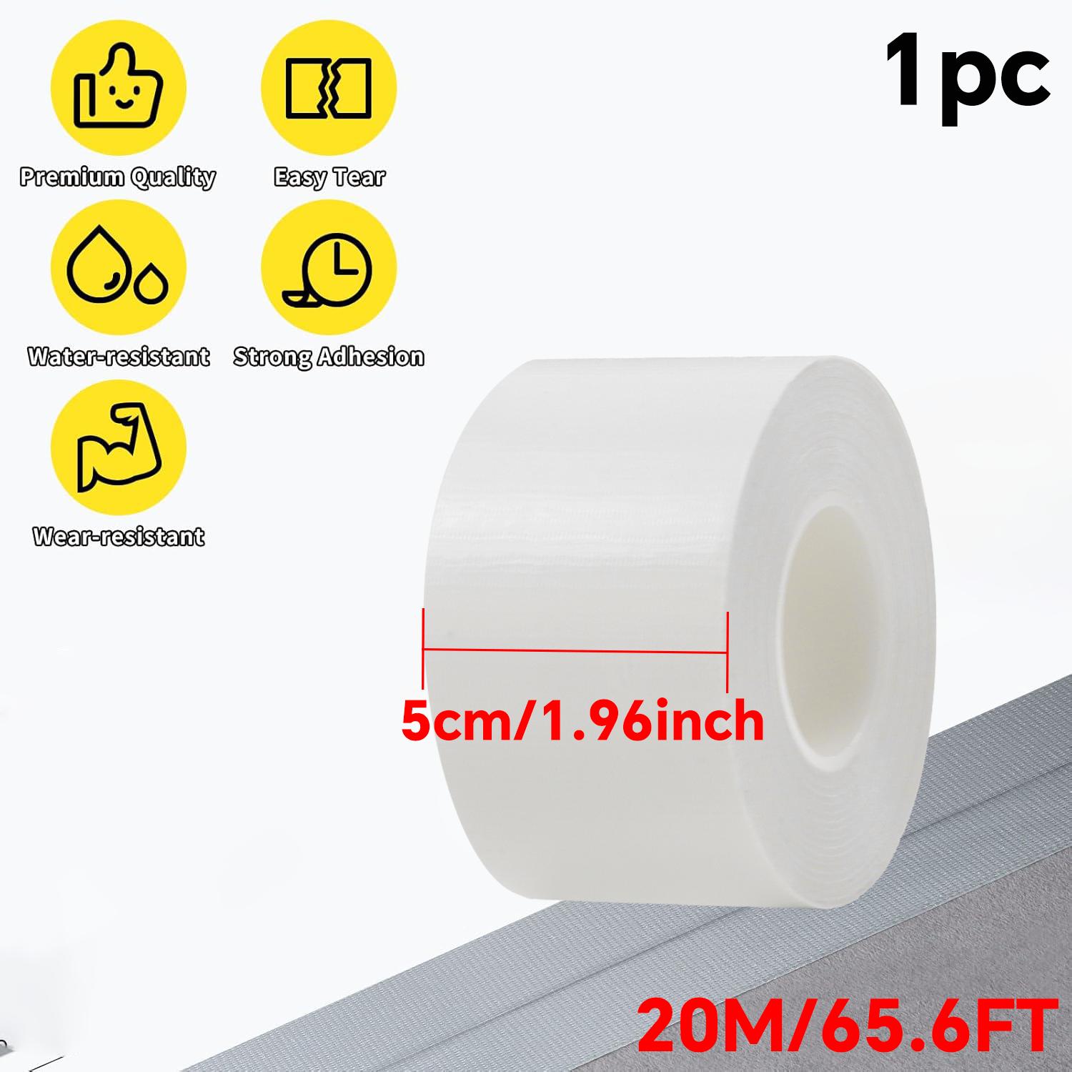 Водонепроницаемая Сверхпрочная Промышленная Клейкая Лента Длина Супер Клейкая Тканевая Изолента DIY Ремонт Домашнее Украшение 50mm&20M белый