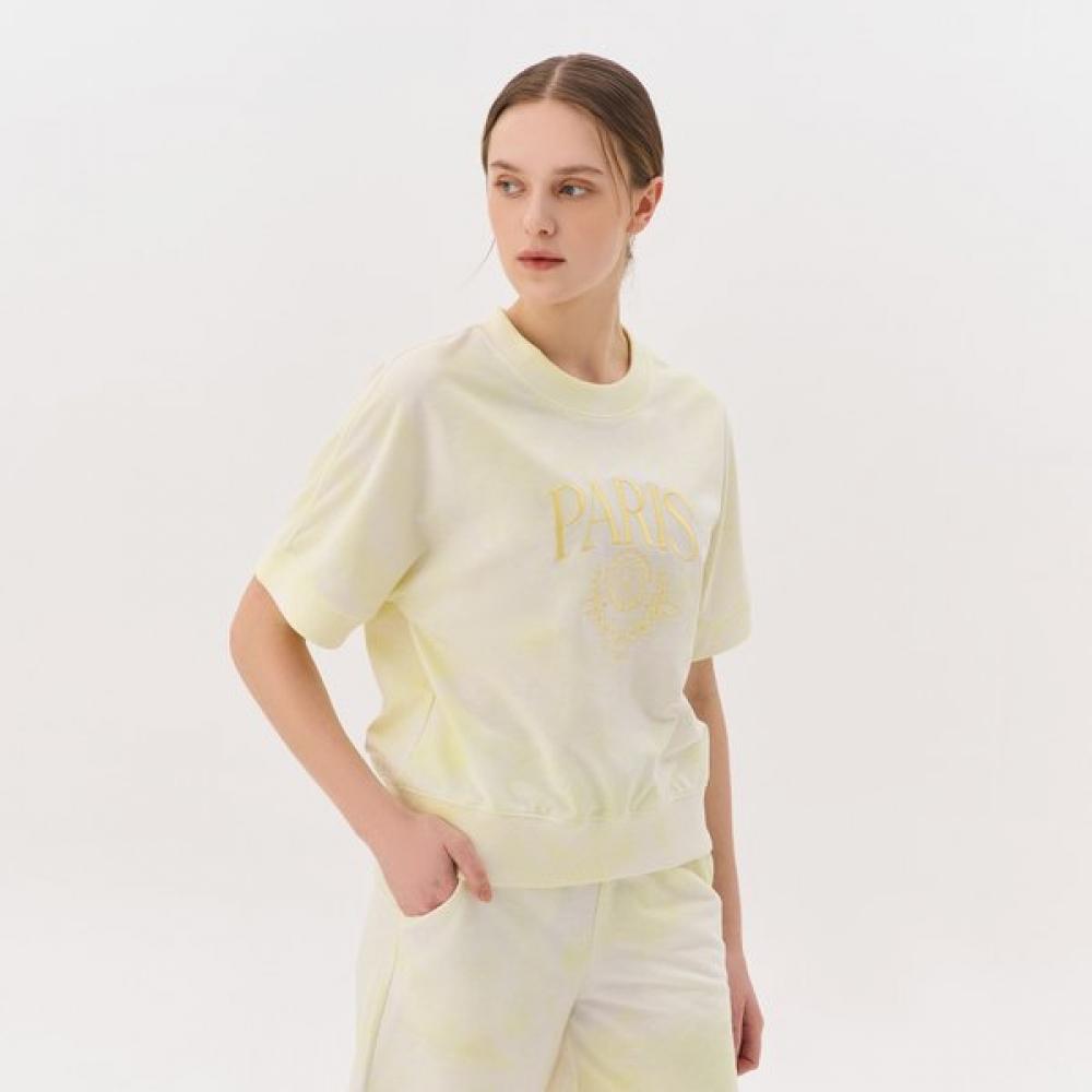 Huit Tie Dye Short Sleeve Sweatshirt Htwtp4j03t LE/S