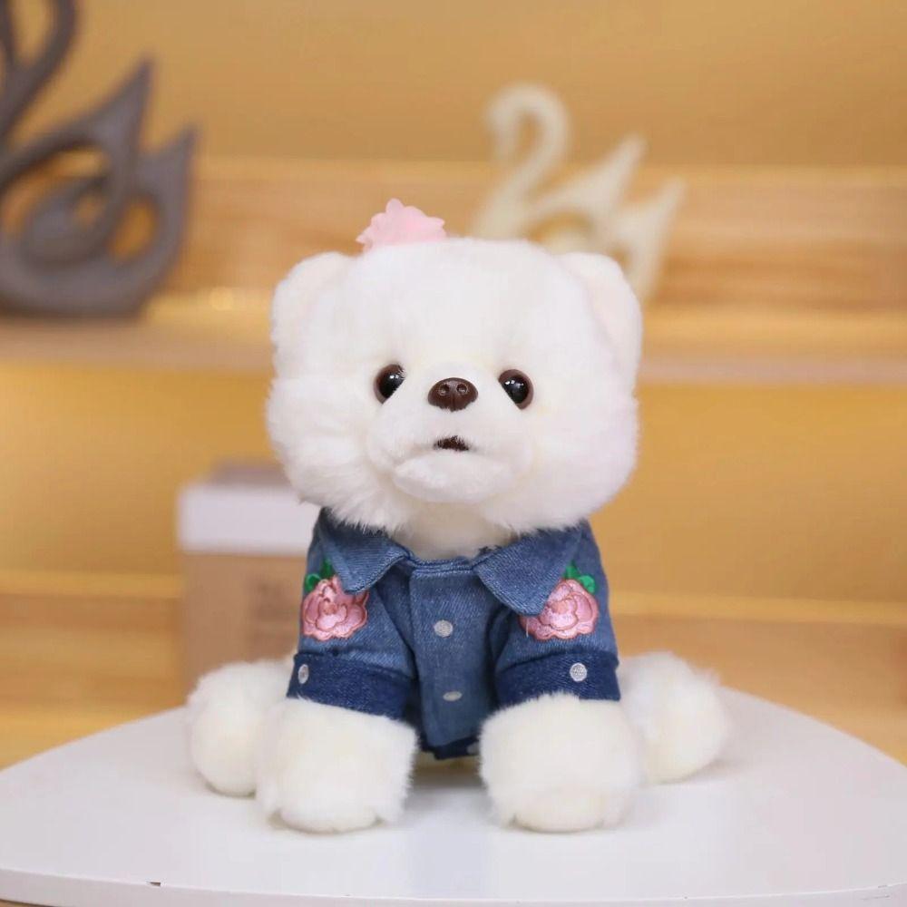 Little Pet Plush Pomeranian Animals Dolls Stuffed Doggy Lovely Gift Dog Plush Toy  Birthday Gift