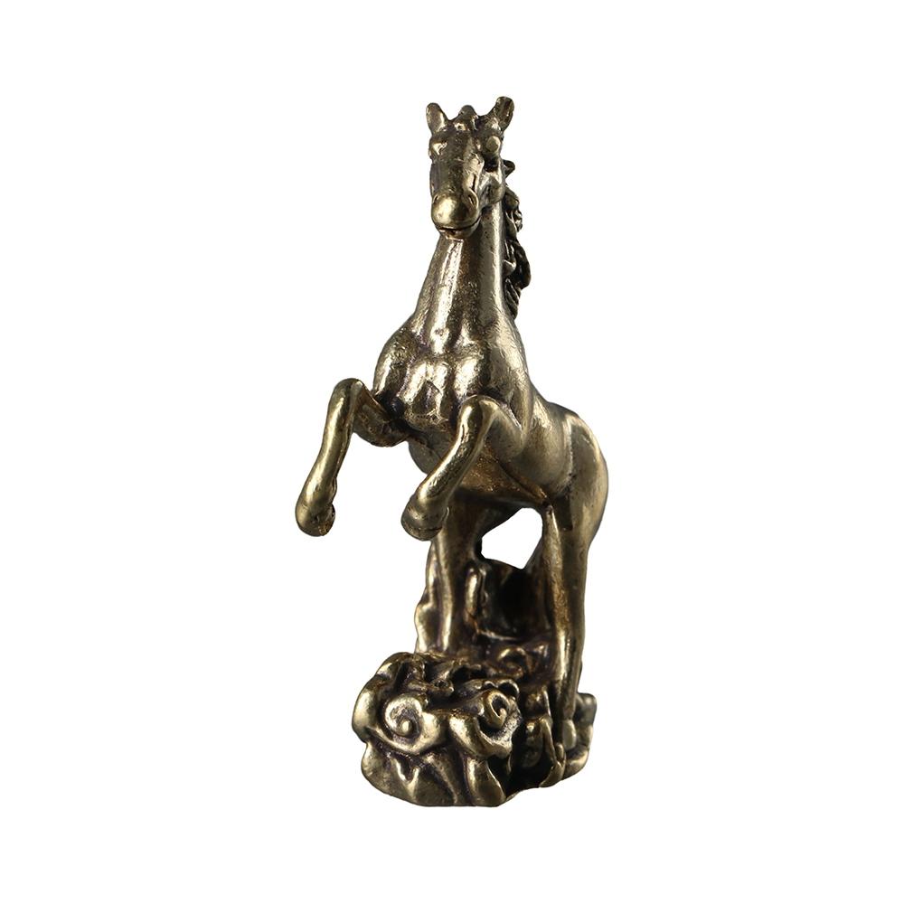 Resin Crafts Zodiac Horse Statue Feng Shui Ornaments Animals Sculpture Small Horse Ornaments