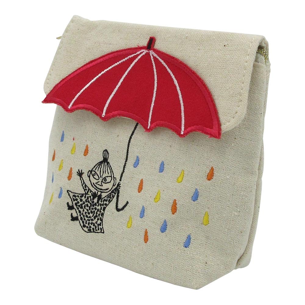 Marushin Moomin Little My Embroidered Umbrella Cloud and Umbrella Perfect Gift for 1425013600 Pouch, Shape, Design, Birthdays, Women's,
