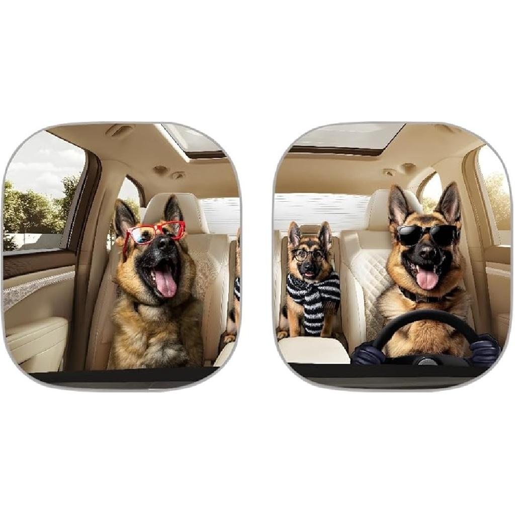 KEIAHUAN Customized Auto Front Window Visor Sun Shade Universal Windshield Sunshade for Car Truck SUV 2-Piece