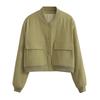 Womens Oversized Casual Jacket With Large Pockets Streetwear Style Lightweight Layering Outerwear In Multiple Solid Colors