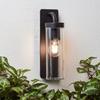 AOSTA - BRILLIANT - Frosted Black - Metal/plastic - E27 1x25W Outdoor Wall Light