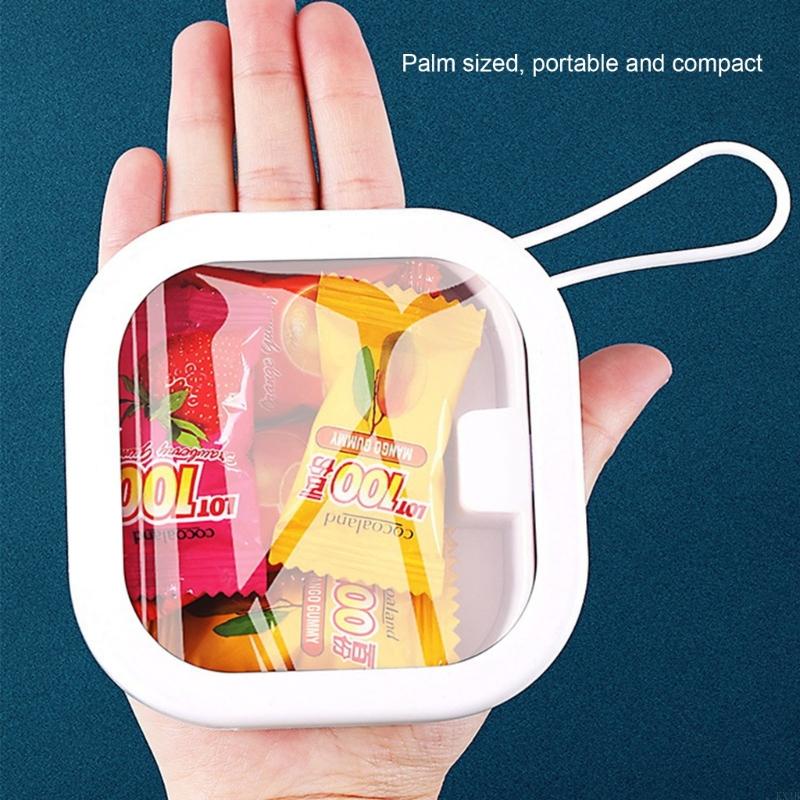 2Pcs Hair Tie Organizer Mini Storage Box Hair Clip Holder Portable Storage Container Cotton Swab Dispenser Organizer