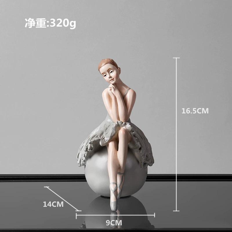 Creative Nordic Creative Ballet Girl Ornaments Ins Style Dancer Model Room Princess Room Soft Decoration Home Furnishings