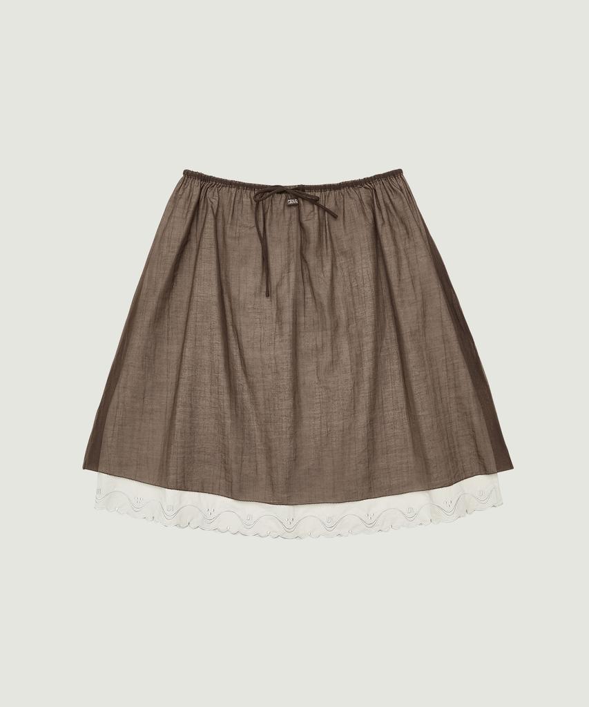 Grove Maro Midi Skirt (Brown)