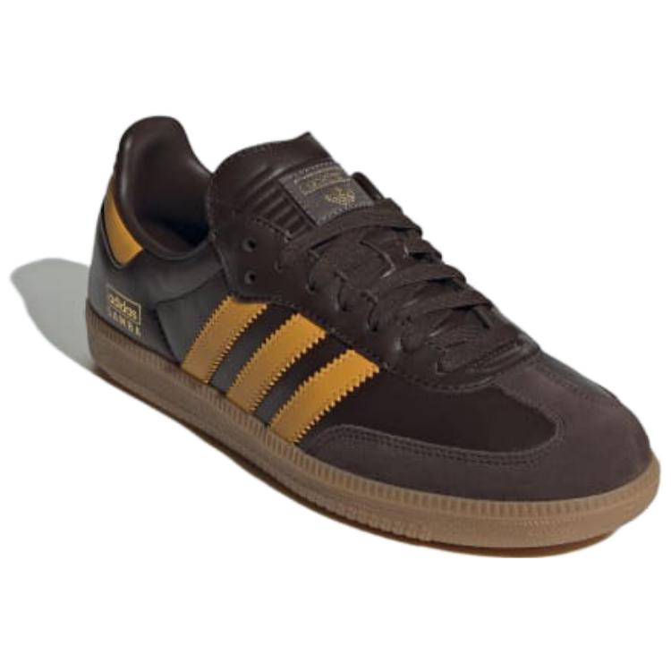 adidas Samba OG Dark Brown Yellow Unisex Sneakers Preloved-Yellow Gum IG6174