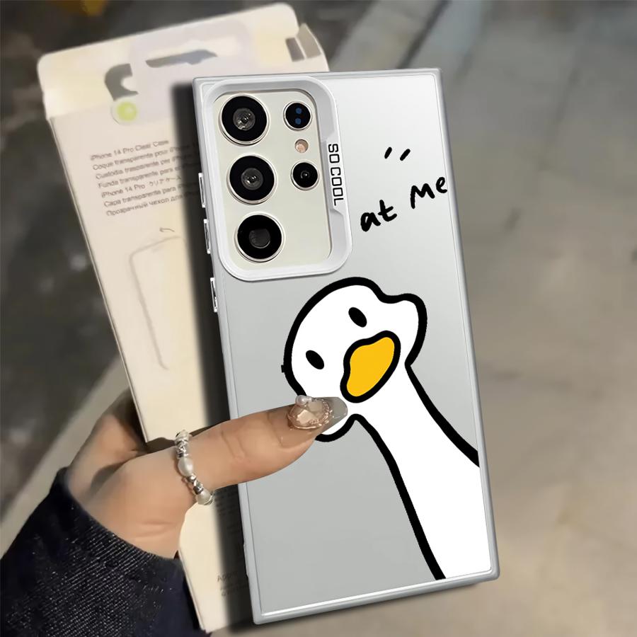 Phone Cover Case for Samsung Galaxy S25 S20 Plus S24 FE S25Edge Note 20 Ultra S23 S23 Ultra S21 S22 Cute Duck