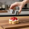 Acciaio Inossidabile Base per Crostata Torre Anello per Torta Torta alla Frutta Torta alla Crema Stampo da Forno per Mousse Stampo per Crostata a Forma di Fiore con Foro Anello per Torta