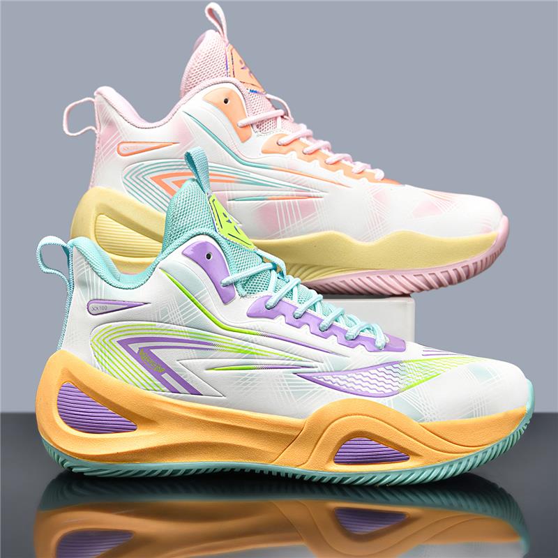 Men's Shoes 2025 Leather Waterproof Youth 13 Years 15 Old Basketball Sports Student Shock-absorbing Running