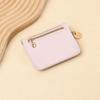 Women's Solid Color Wallet Card Holder - Short, Simple, Fashionable with Multi-Card Slots and Zipper Coin Purse