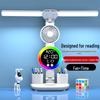 UOSULED Rechargeable Dual-Head Eye-Care Desk Lamp with Clock