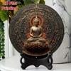 Metal Wall Art Golden Buddha Decor Home Office Garden Patio Valentine Halloween Gift