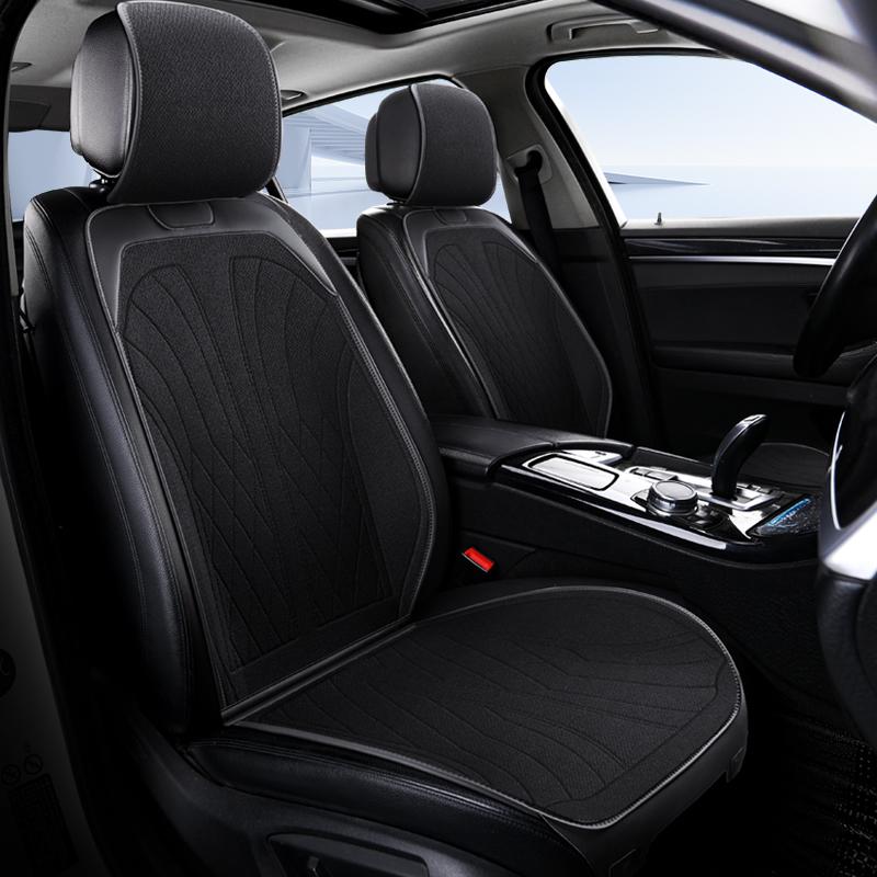 Luxury Car Seats Protection Universal Flax Car Seat Cover All Season Breathable Auto High Quality Flax Saddle Pad Seat Covers