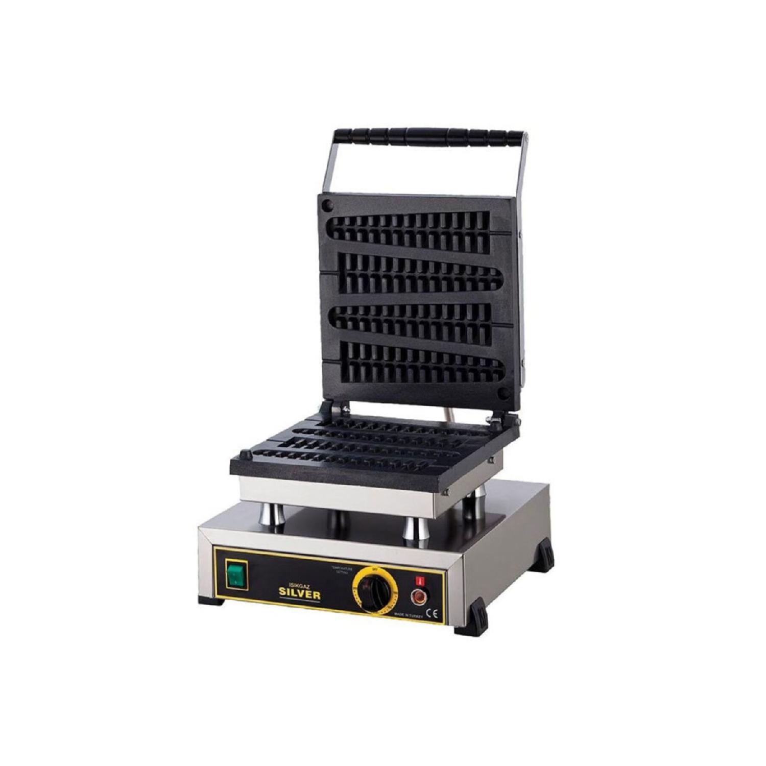 

Silver Single Waffle Maker On Stick сірий колір