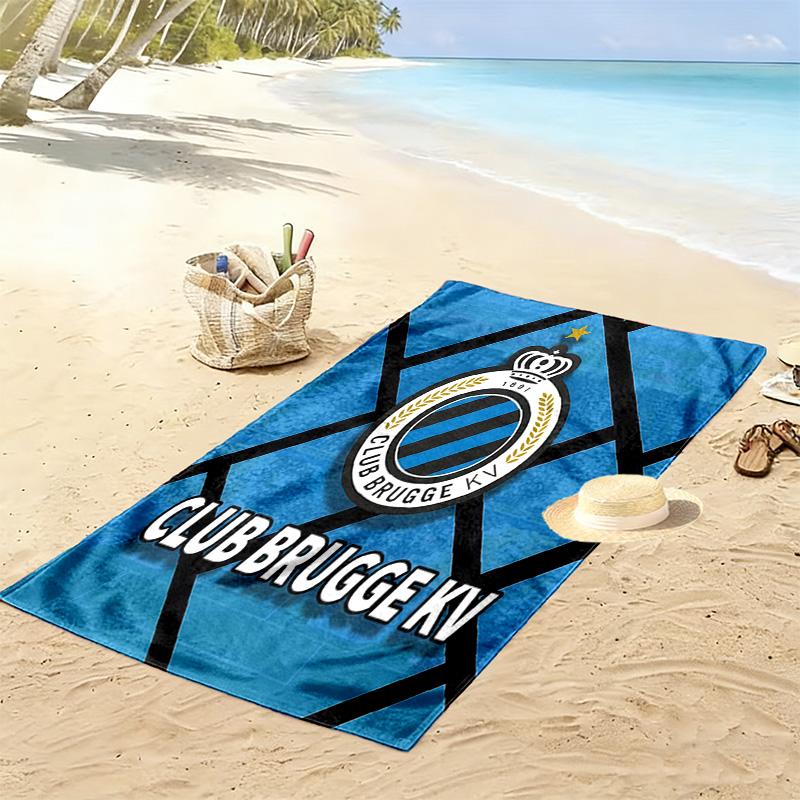 Club Brugge KV Print Beach Towel, Large Soft Quick Dry Towel for Beach Camping Swimming