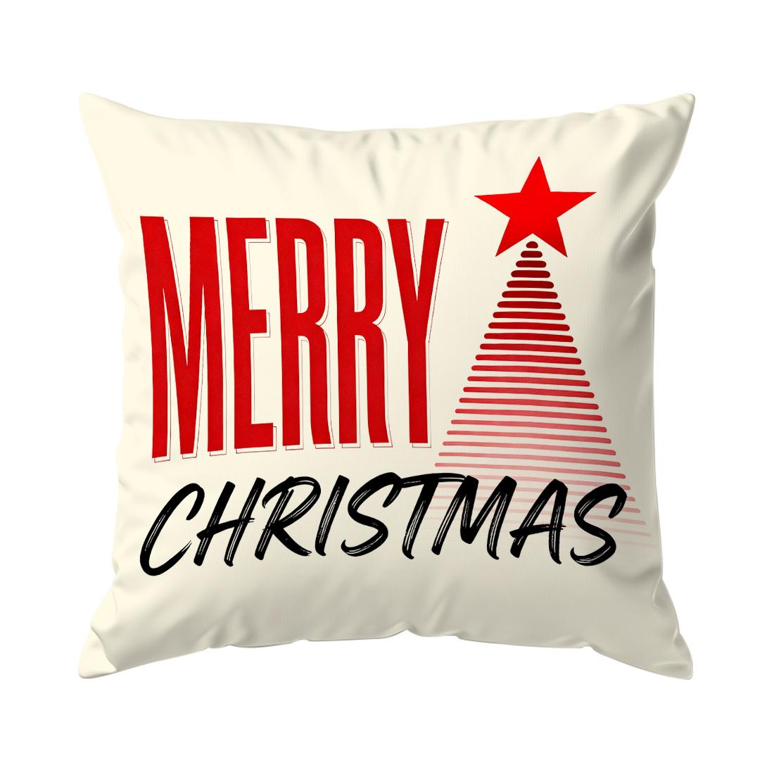 Red Diamond Grid Christmas Pillowcase Bedroom Sofa Cushion Cover 100% Polyester Living Room Cushion Pillowcase Home Decor Peach skin 18*18(CM)-1Pcs