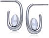 Skagen Women's Shell Pearl Hoop Earrings, SKJ1797040