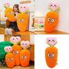 Creative Carrot Pillow Plush Toy With Embroidered Face For Kids And Girls