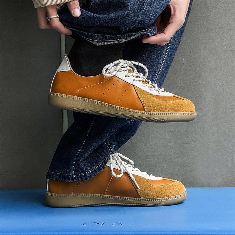Fashion 2025 Men Causal Shoes Spring Vintage Leather Casual Walking Shoes Men Leisure Jogging Sneakers Zapatos Mujer Man Tennis Trainers