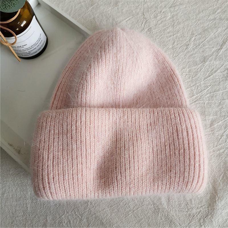 New Rabbit Fur Hat Autumn and Winter Thickened Warm Versatile Outdoor Skiing Cold Hat Ear Protection Japanese Wool Hat