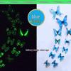 Luminous 12-Piece Butterfly Wall Decals for Kids' Rooms: Glow-in-the-Dark, Self-Adhesive