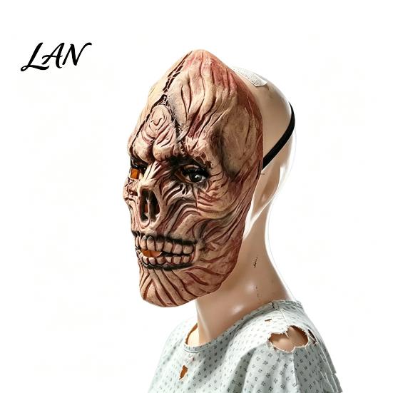 Skin Friendly Latex Masque Scary Halloween Masque, Horror Full Face Skull for Costume, Cosplay Party, Haunted House Prop Breathable
